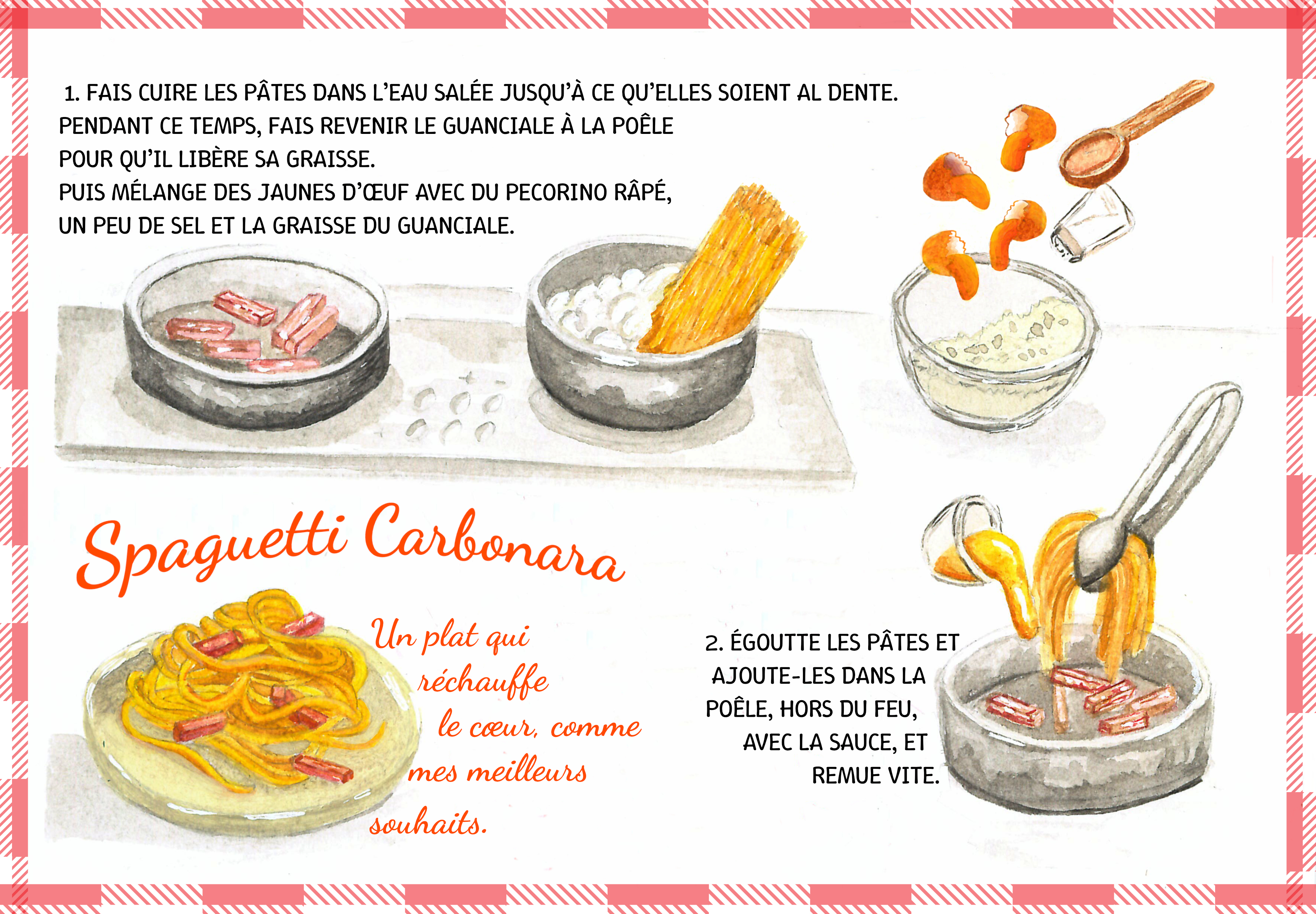 Illustration carbonara